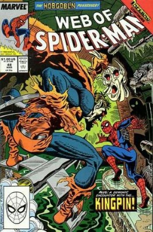 Cover of Web of Spider-Man (Vol 1) #48. One of 250,000 Vintage American Comics on sale from Krypton!