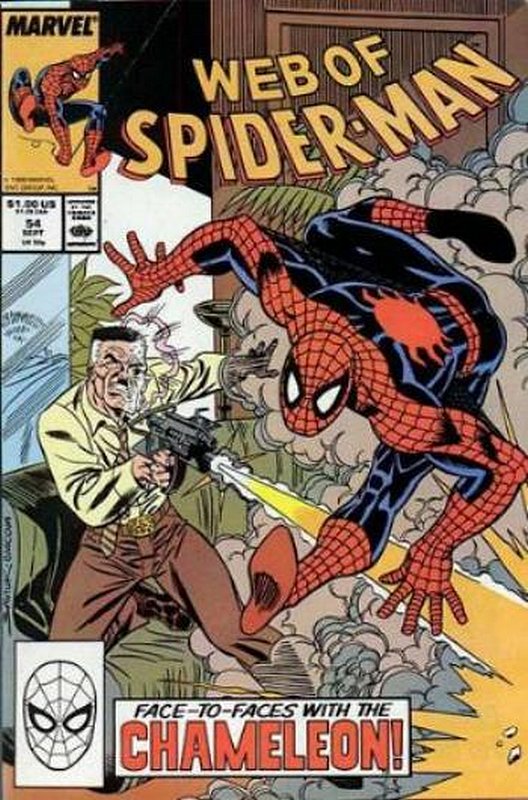 Cover of Web of Spider-Man (Vol 1) #54. One of 250,000 Vintage American Comics on sale from Krypton!
