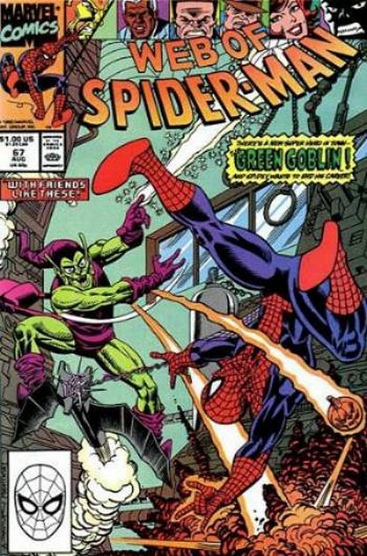 Cover of Web of Spider-Man (Vol 1) #67. One of 250,000 Vintage American Comics on sale from Krypton!