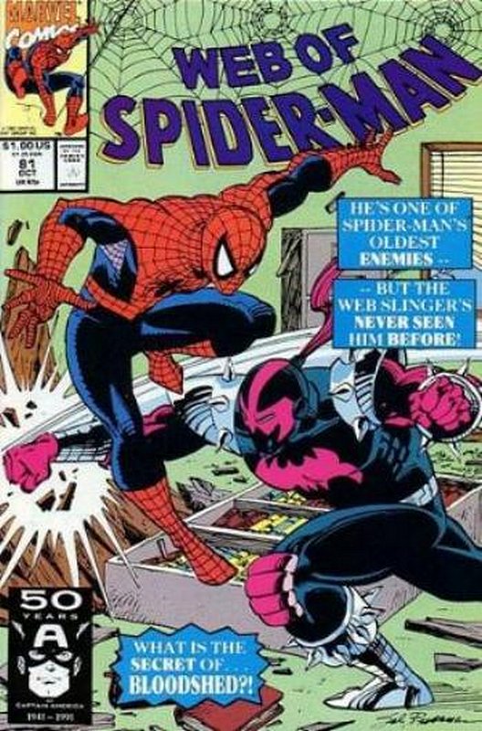 Cover of Web of Spider-Man (Vol 1) #81. One of 250,000 Vintage American Comics on sale from Krypton!