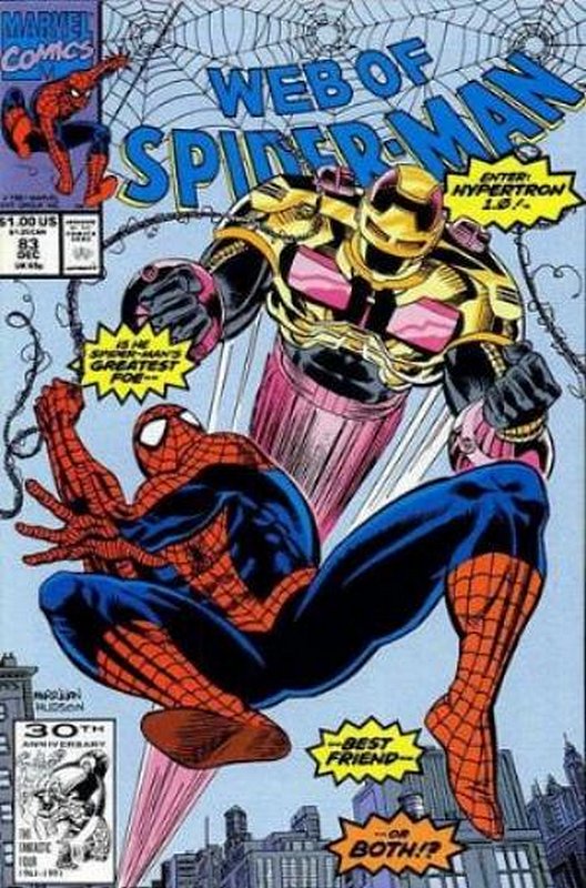 Cover of Web of Spider-Man (Vol 1) #83. One of 250,000 Vintage American Comics on sale from Krypton!