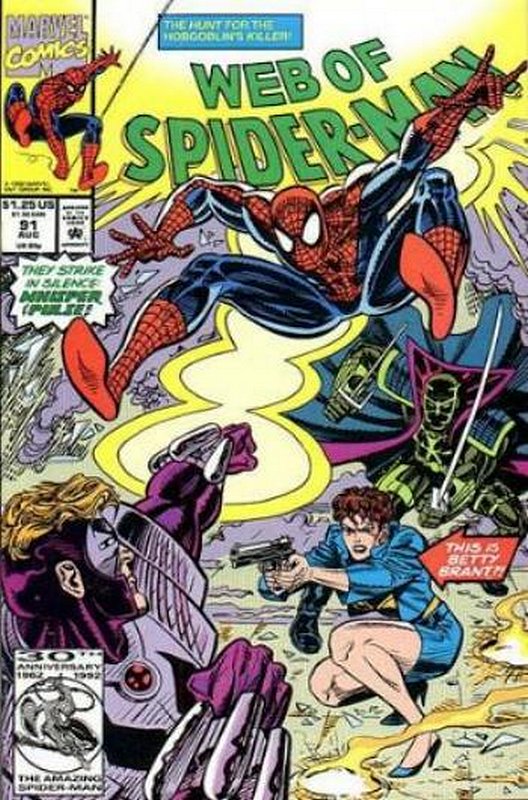 Cover of Web of Spider-Man (Vol 1) #91. One of 250,000 Vintage American Comics on sale from Krypton!