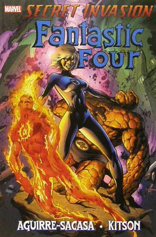 Softcover Edition $16.99 Cover Price<br> Cover of Secret Invasion: Fantastic Four (GN) (Softback) #1. One of 250,000 Vintage American Comics on sale from Krypton!