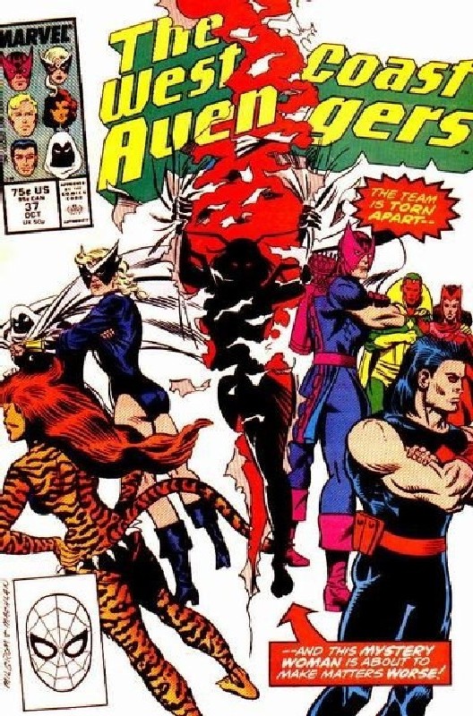Cover of West Coast Avengers (Vol 1) #37. One of 250,000 Vintage American Comics on sale from Krypton!