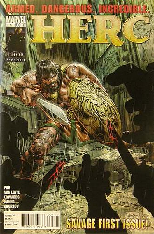 Cover of Herc (Vol 1) #1. One of 250,000 Vintage American Comics on sale from Krypton!