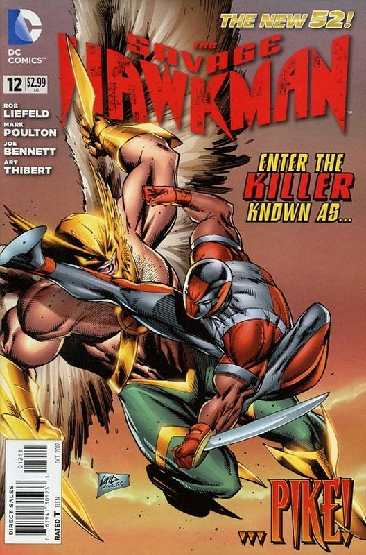 Cover of Savage Hawkman (Vol 1) #12. One of 250,000 Vintage American Comics on sale from Krypton!