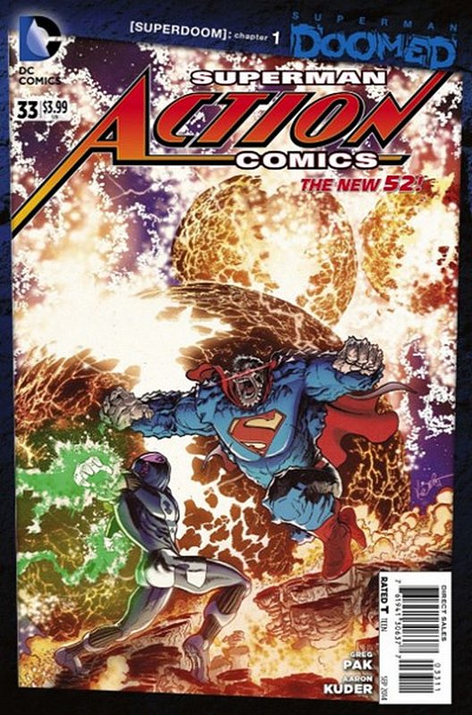 Cover of Action Comics (Vol 2) #33. One of 250,000 Vintage American Comics on sale from Krypton!