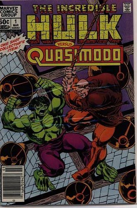 Cover of Incredible Hulk vs Quasimodo (1983 One Shot) #1. One of 250,000 Vintage American Comics on sale from Krypton!