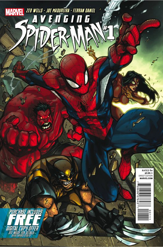 Cover of Avenging Spider-Man (Vol 1) #1. One of 250,000 Vintage American Comics on sale from Krypton!
