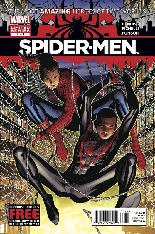 Cover of Spider-Men (2012 Ltd) #1. One of 250,000 Vintage American Comics on sale from Krypton!
