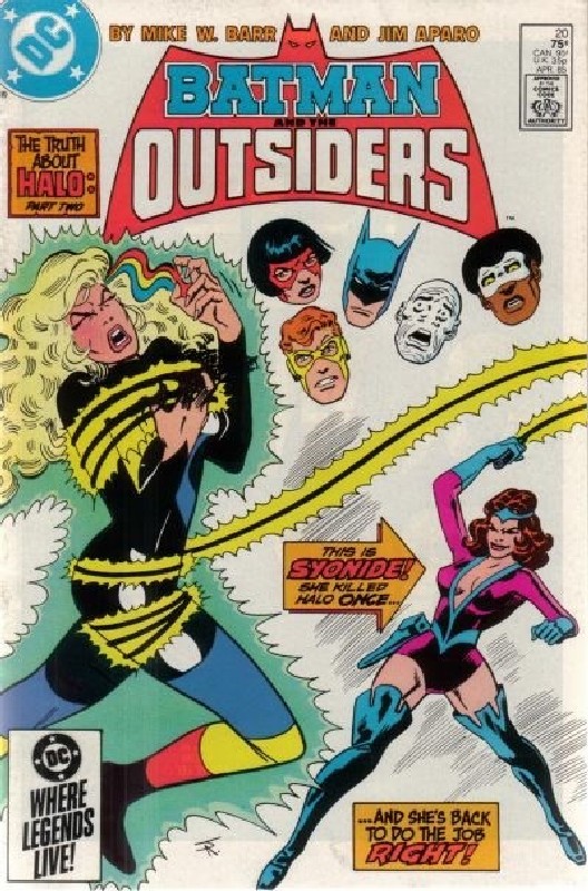 Cover of Batman & The Outsiders (Vol 1) #20. One of 250,000 Vintage American Comics on sale from Krypton!