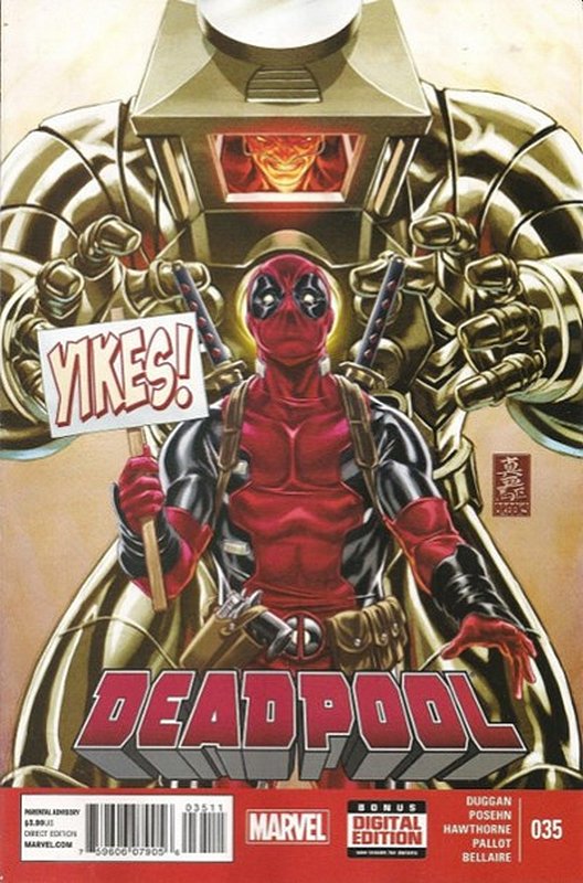Cover of Deadpool (Vol 3) #35. One of 250,000 Vintage American Comics on sale from Krypton!