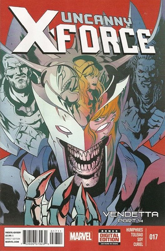 Cover of Uncanny X-Force (Vol 2) #17. One of 250,000 Vintage American Comics on sale from Krypton!
