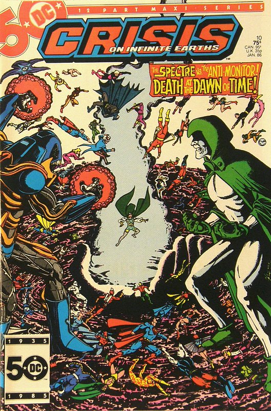 Cover of Crisis on Infinite Earths (1985 Ltd) #10. One of 250,000 Vintage American Comics on sale from Krypton!