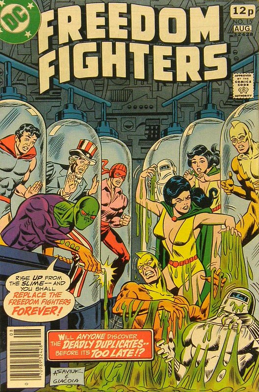Cover of Freedom Fighters (Vol 1) #15. One of 250,000 Vintage American Comics on sale from Krypton!
