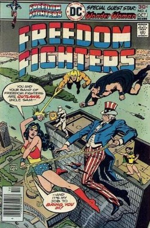 Cover of Freedom Fighters (Vol 1) #4. One of 250,000 Vintage American Comics on sale from Krypton!