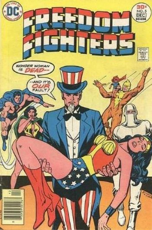 Cover of Freedom Fighters (Vol 1) #5. One of 250,000 Vintage American Comics on sale from Krypton!