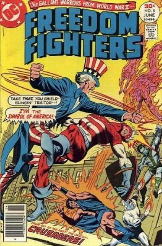 Cover of Freedom Fighters (Vol 1) #8. One of 250,000 Vintage American Comics on sale from Krypton!