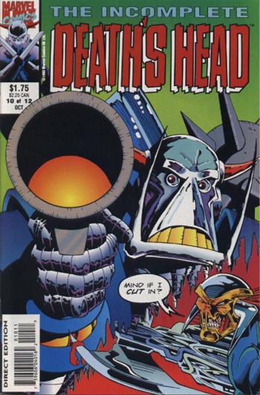 Cover of Deaths Head, The Incomplete (1993-94 Ltd) #10. One of 250,000 Vintage American Comics on sale from Krypton!