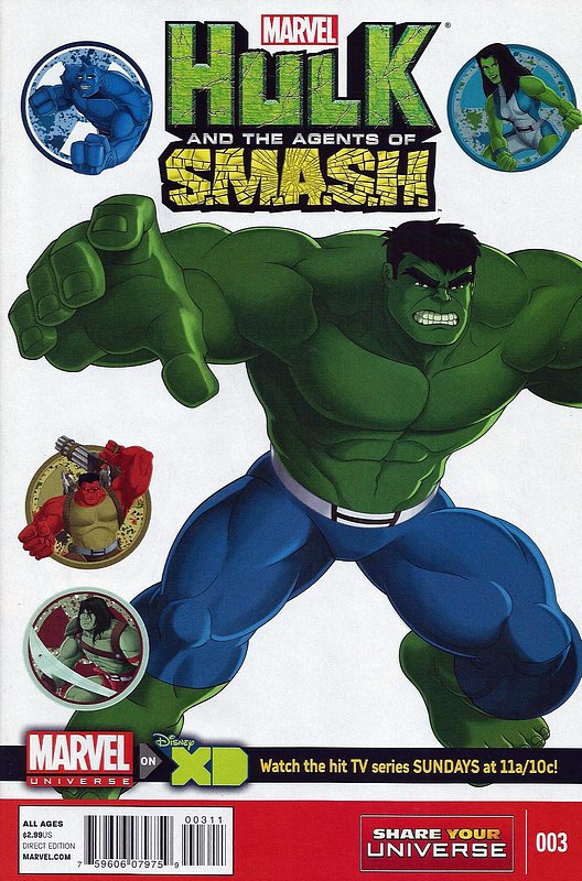 Cover of Hulk: Agents of Smash (2013 Ltd) #3. One of 250,000 Vintage American Comics on sale from Krypton!