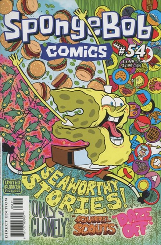 Cover of Spongebob Comics (Vol 1) #54. One of 250,000 Vintage American Comics on sale from Krypton!
