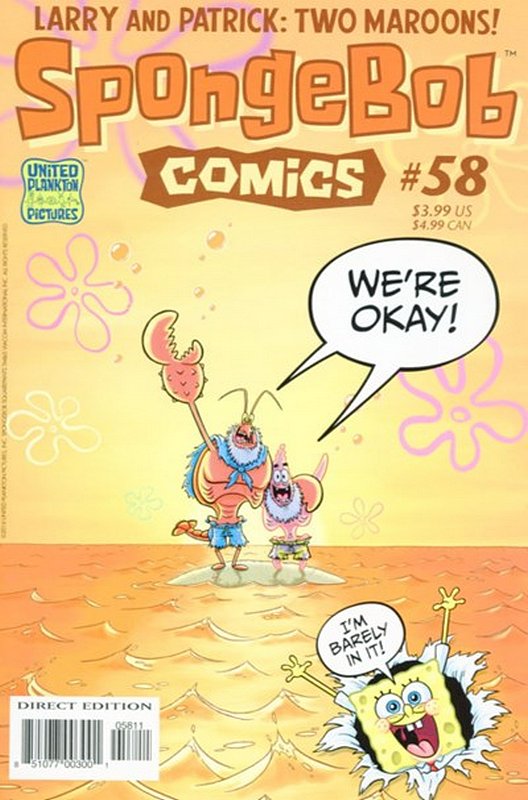 Cover of Spongebob Comics (Vol 1) #58. One of 250,000 Vintage American Comics on sale from Krypton!