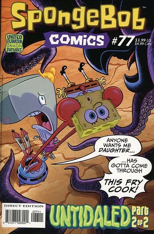 Cover of Spongebob Comics (Vol 1) #77. One of 250,000 Vintage American Comics on sale from Krypton!