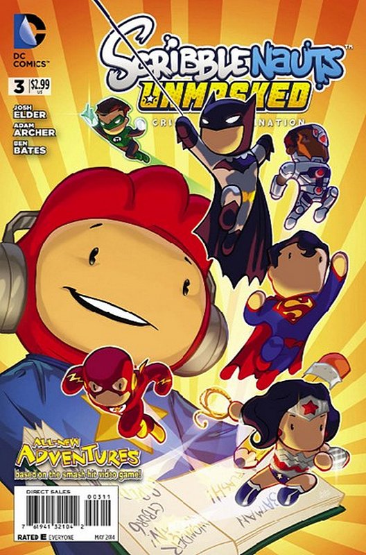 Cover of Scribblenauts Unmasked: A Crisis of Imagination #3. One of 250,000 Vintage American Comics on sale from Krypton!