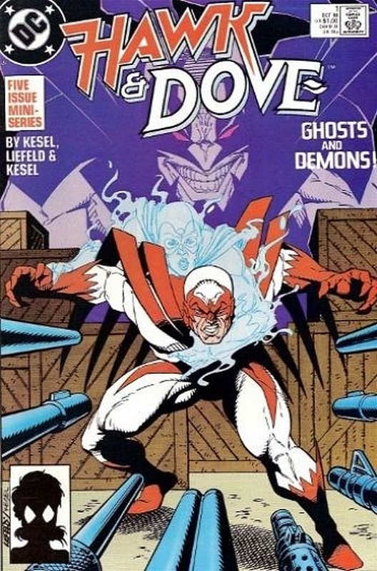 Cover of Hawk & Dove (1988-89 Ltd) #1. One of 250,000 Vintage American Comics on sale from Krypton!