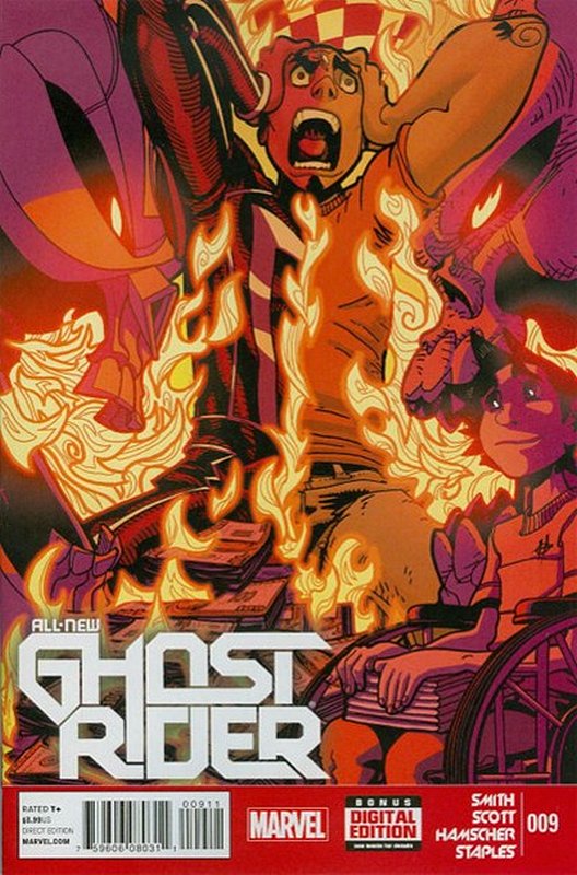 Cover of Ghost Rider (Vol 5) All-New #9. One of 250,000 Vintage American Comics on sale from Krypton!