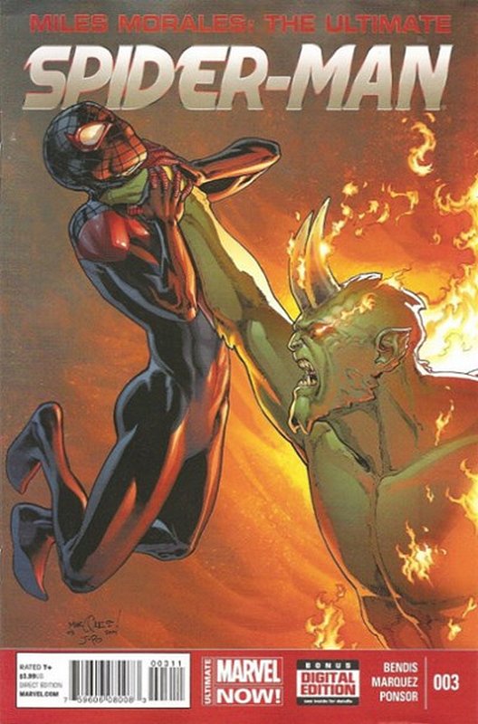 Cover of Miles Morales: Ultimate Spider-Man (Vol 1) #3. One of 250,000 Vintage American Comics on sale from Krypton!
