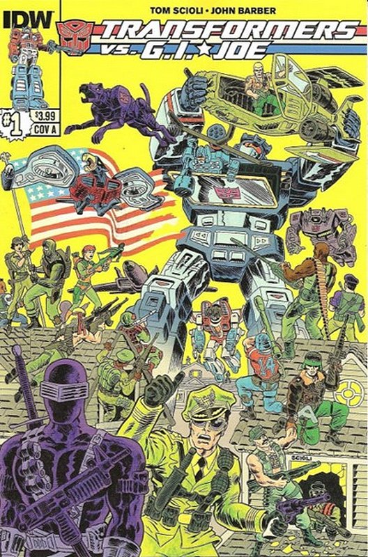 Cover of Transformers vs GI Joe (2014 Ltd) #1. One of 250,000 Vintage American Comics on sale from Krypton!