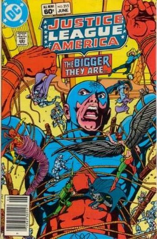Cover of Justice League of America (Vol 1) #215. One of 250,000 Vintage American Comics on sale from Krypton!