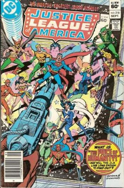 Cover of Justice League of America (Vol 1) #218. One of 250,000 Vintage American Comics on sale from Krypton!