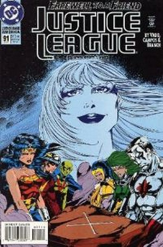 Cover of Justice League (Vol 1) #91. One of 250,000 Vintage American Comics on sale from Krypton!