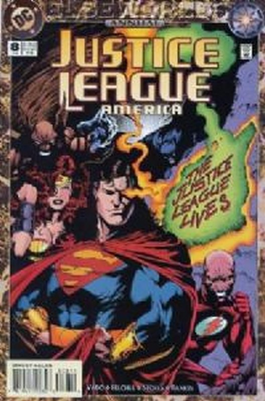 Cover of Justice League Annual (Vol 1) #8. One of 250,000 Vintage American Comics on sale from Krypton!