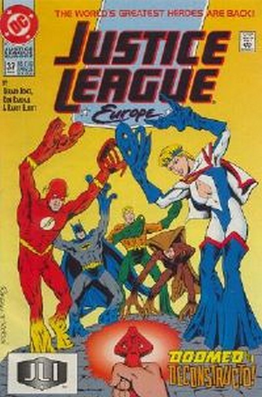 Cover of Justice League Europe #37. One of 250,000 Vintage American Comics on sale from Krypton!