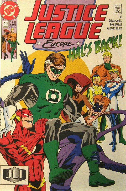 Cover of Justice League Europe #40. One of 250,000 Vintage American Comics on sale from Krypton!