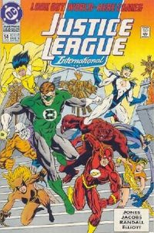 Cover of Justice League Europe #51. One of 250,000 Vintage American Comics on sale from Krypton!