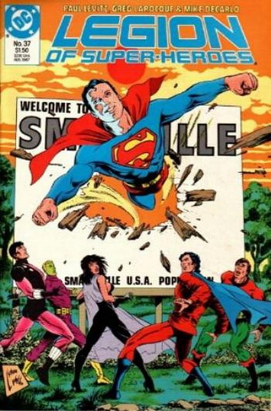Cover of Legion of Super-Heroes (Vol 2) #37. One of 250,000 Vintage American Comics on sale from Krypton!