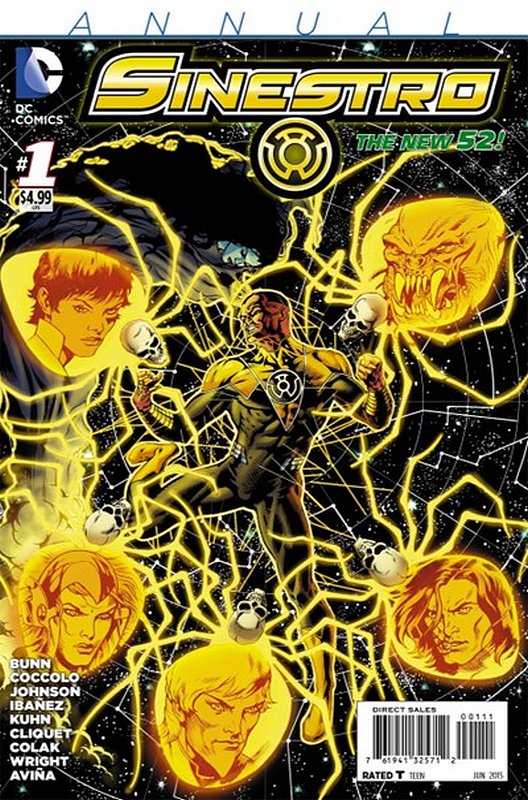 Cover of Sinestro (Annual 2015) #1. One of 250,000 Vintage American Comics on sale from Krypton!