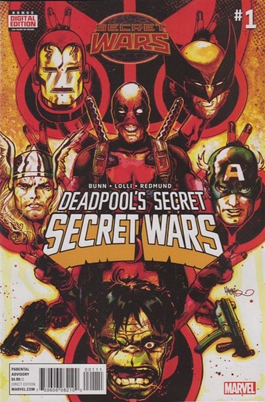 Cover of Deadpools Secret Wars (2015 Ltd) #1. One of 250,000 Vintage American Comics on sale from Krypton!