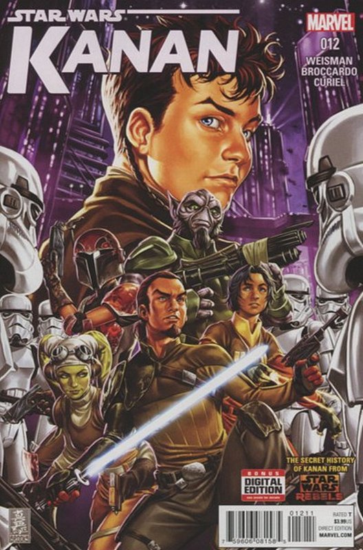 Cover of Kanan:The Last Padawan (Vol 1) #12. One of 250,000 Vintage American Comics on sale from Krypton!