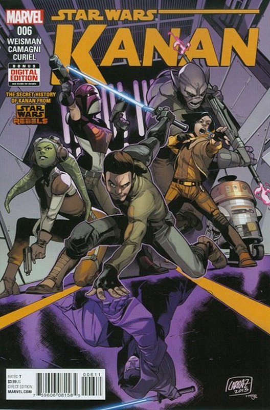 Cover of Kanan:The Last Padawan (Vol 1) #6. One of 250,000 Vintage American Comics on sale from Krypton!