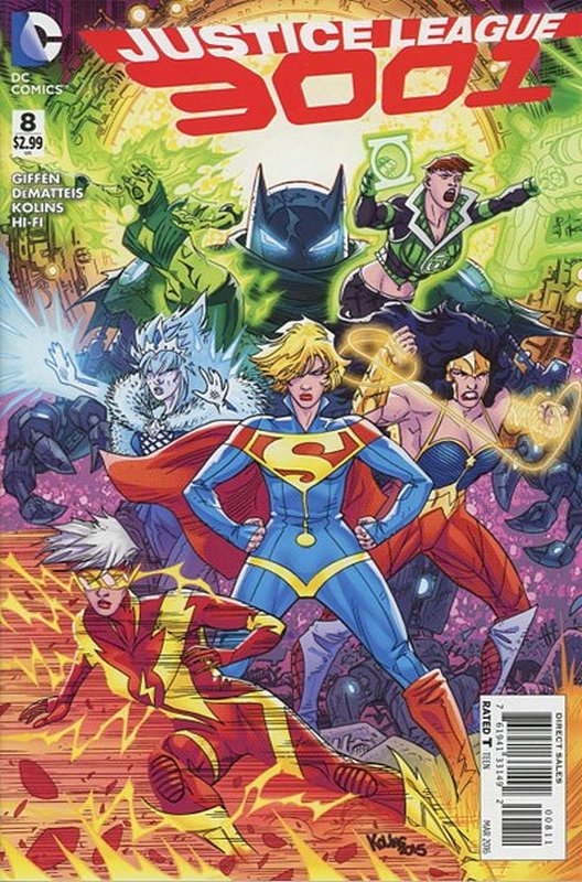 Cover of Justice League 3001 (Vol 1) #8. One of 250,000 Vintage American Comics on sale from Krypton!