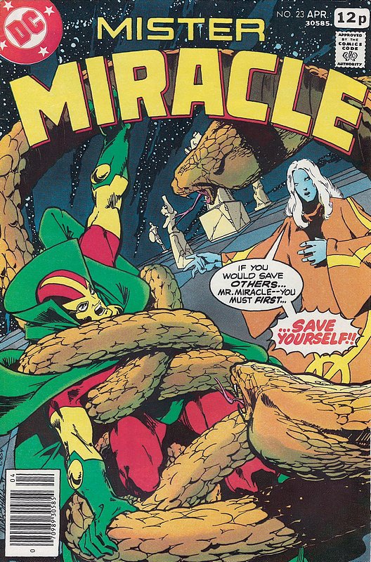 Cover of Mister Miracle (Vol 1) #23. One of 250,000 Vintage American Comics on sale from Krypton!