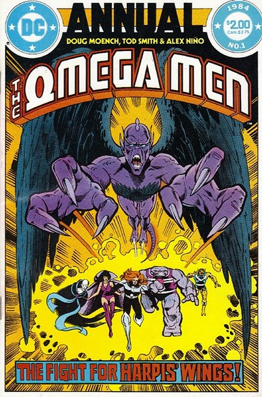 Cover of Omega Men Annual (Vol 1) #1. One of 250,000 Vintage American Comics on sale from Krypton!