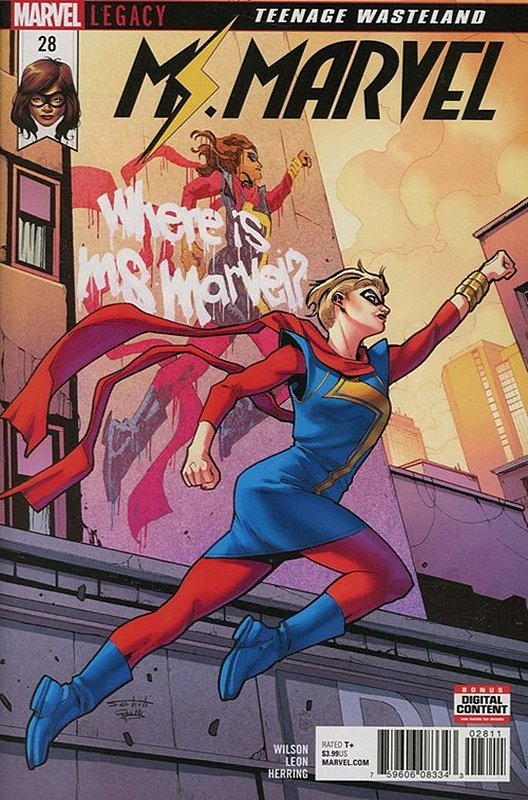Cover of Ms Marvel (Vol 4) #28. One of 250,000 Vintage American Comics on sale from Krypton!