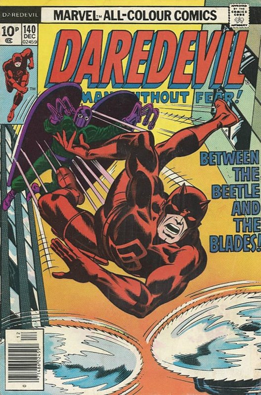 Cover of Daredevil (Vol 1) #140. One of 250,000 Vintage American Comics on sale from Krypton!
