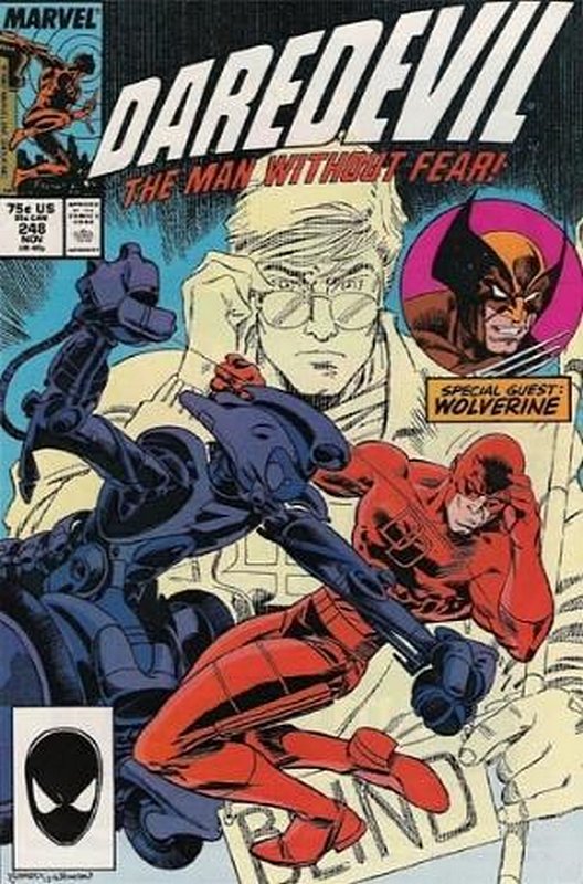 Cover of Daredevil (Vol 1) #248. One of 250,000 Vintage American Comics on sale from Krypton!
